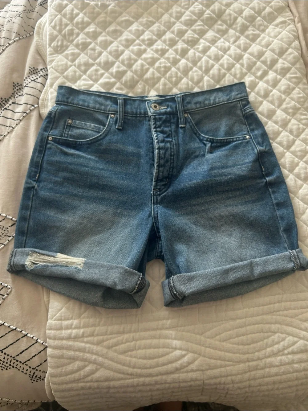 Jessica Simpson Denim button fly Roll-Cuff Women's Shorts